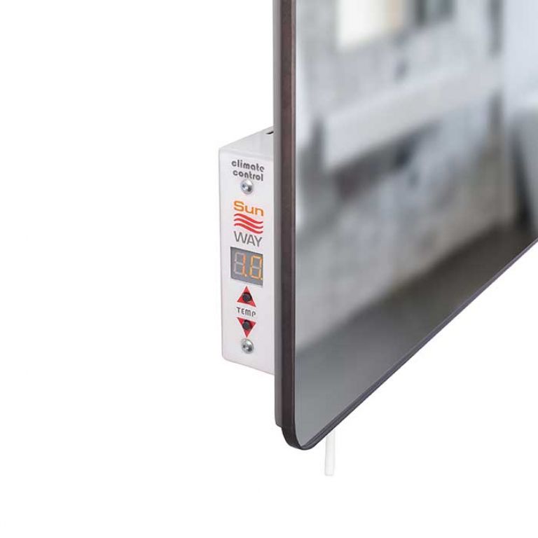 Infrarood Spiegelverwarming met Thermostaat - IR Paneel Spiegel 800 watt 